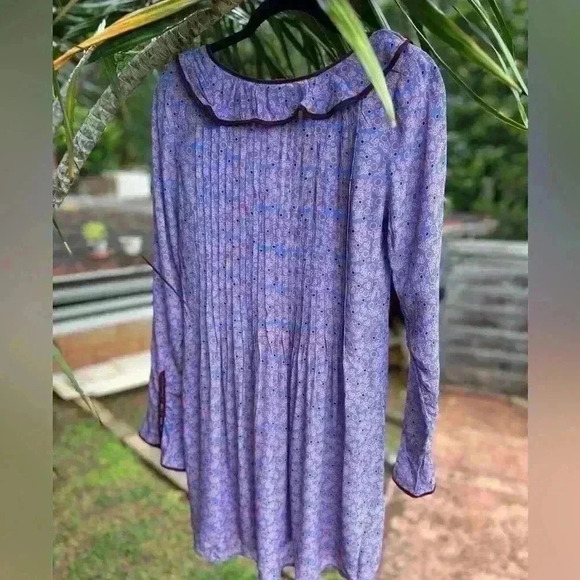 Free People Purple Floral Mini Dress - Picture 4 of 6